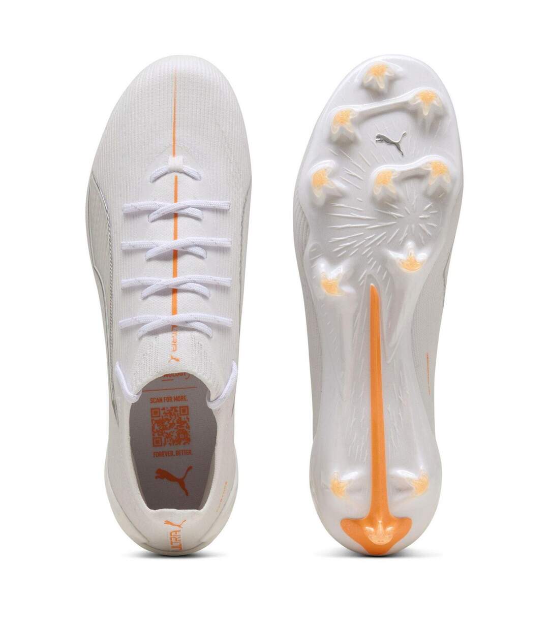 Mens Ultra 5 Ultimate Firm Ground Football Boots White Puma-3
