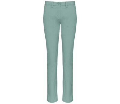 Pantalon chino - Femme - PAT741 - vert amande - sage