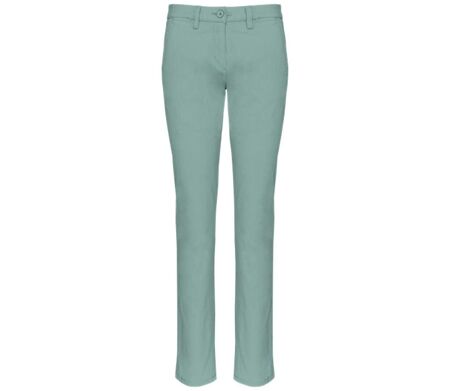 Pantalon chino - Femme - PAT741 - vert amande - sage