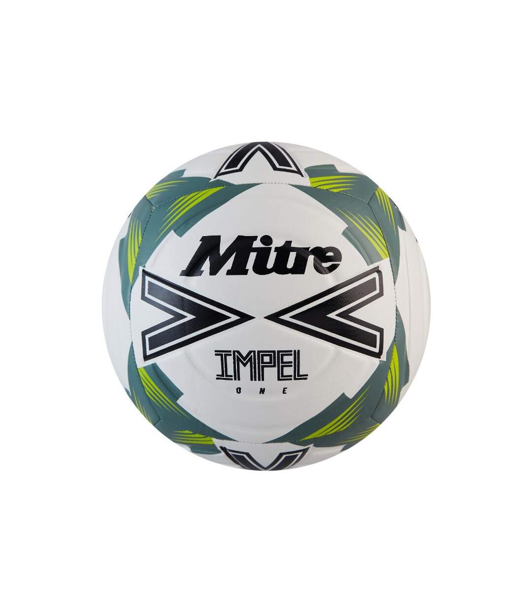 Ballon de foot impel one taille 4 blanc / noir / vert de gris Mitre-1