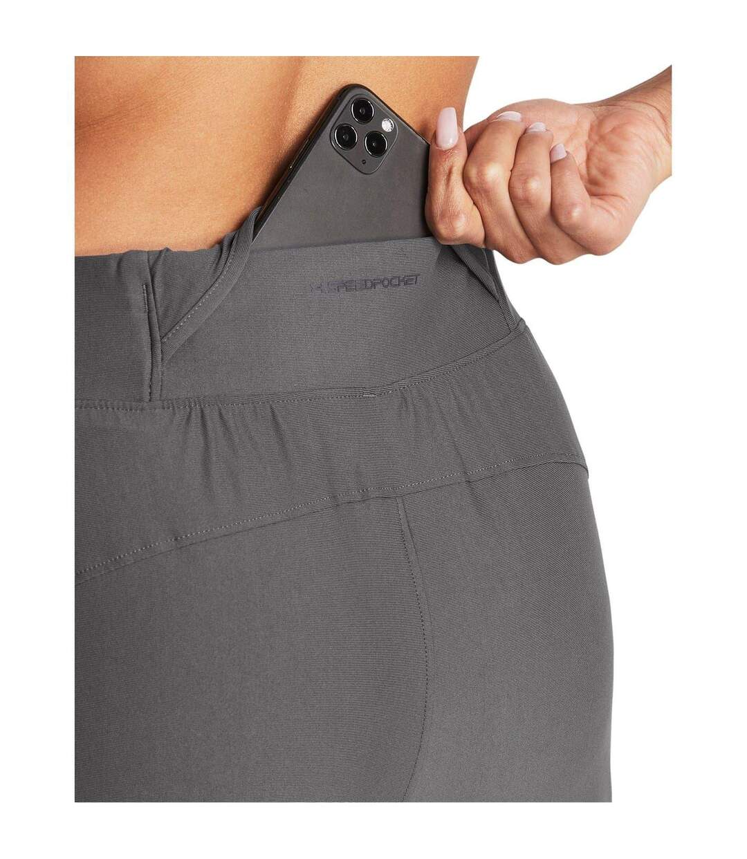 Womens/ladies Qualifier Elite Tracksuit Bottoms Grey Under Armour-3