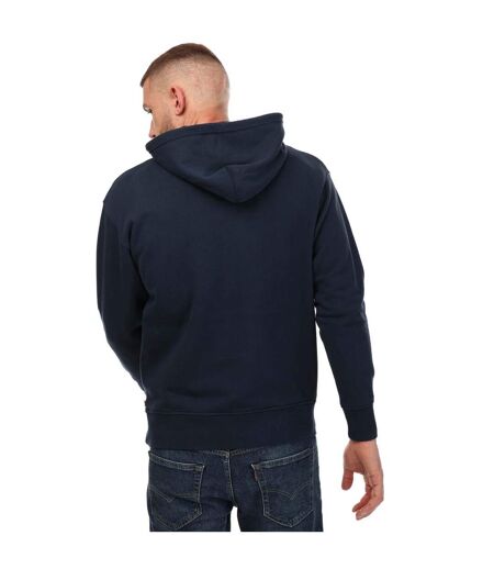 Sweat À Capuche Homme Bleu Foncé Levis