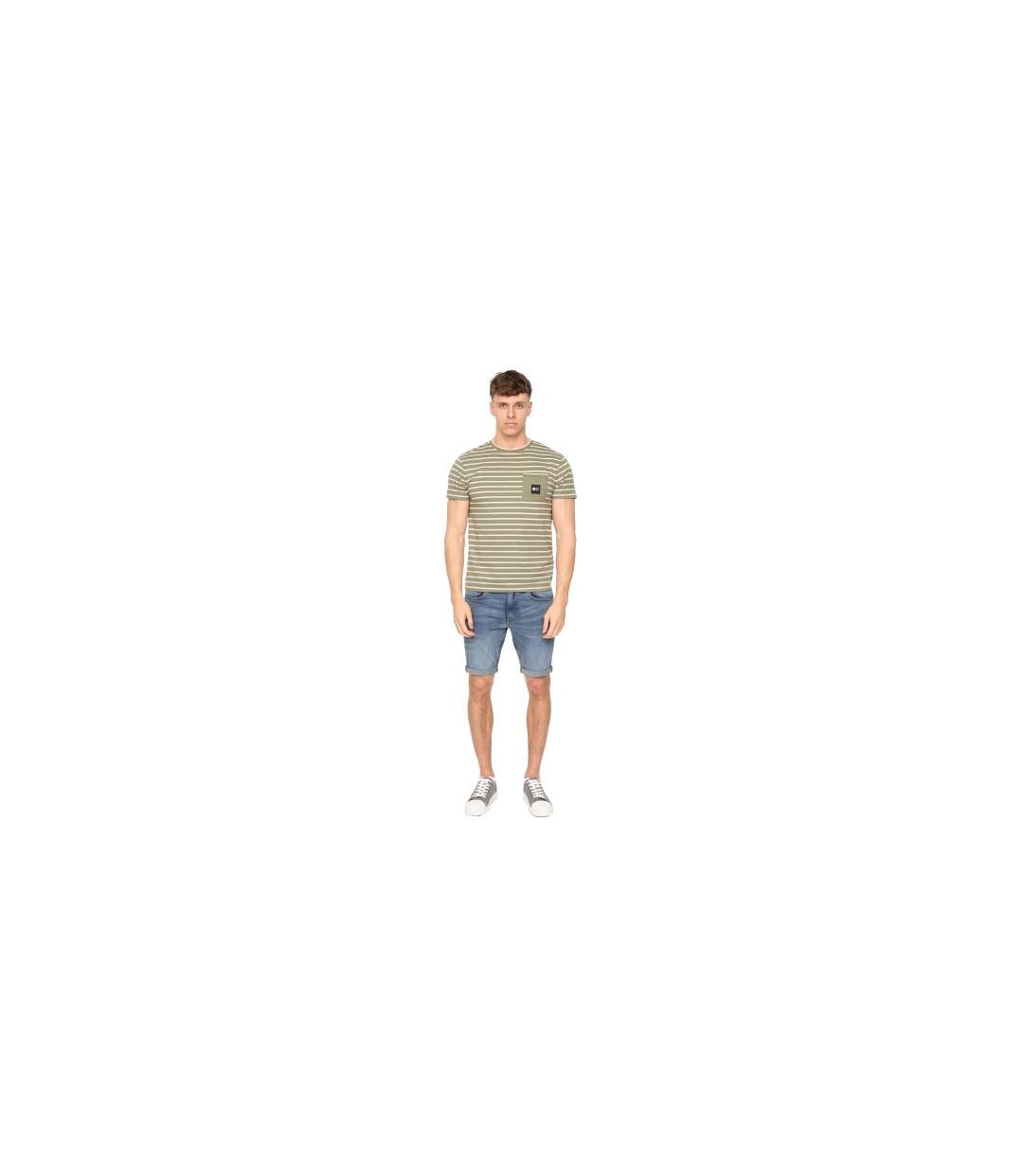 T-shirt Danversity Homme Kaki Duck And Cover-1
