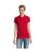SOLS Womens/Ladies Perfect Pique Short Sleeve Polo Shirt (Red)