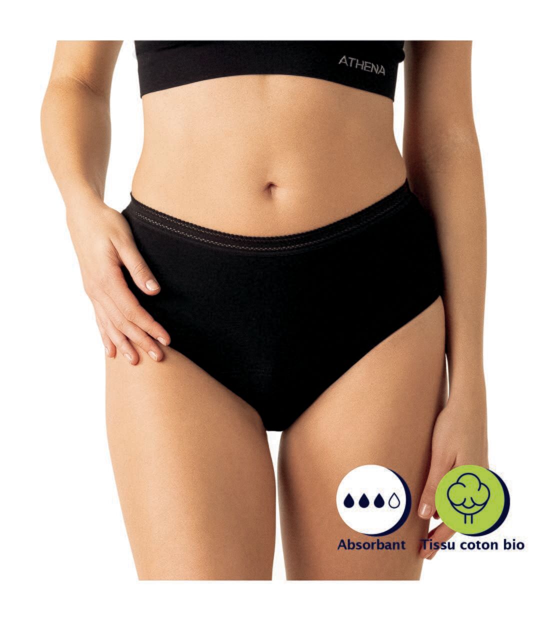 Culotte taille haute pour les règles femme Athena-2