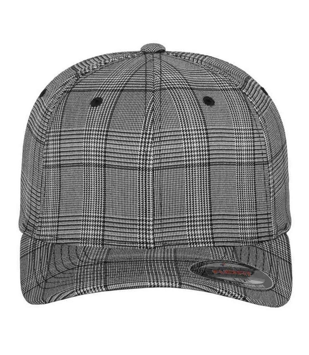 Casquette De Baseball Noir Blanc Flexfit-1
