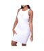 Robe Débardeur Blanc Femme Papillon - M