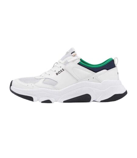 Baskets Asher Homme Blanc Vert Hugo Boss