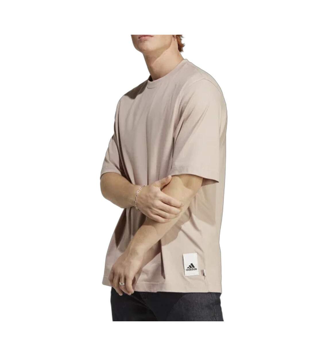 T-Shirt marron homme adidas caps-1