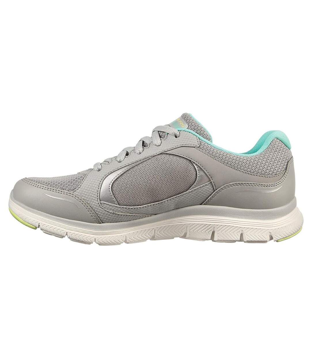 Skechers - Baskets FLEX APPEAL 4.0 TRUE CLARITY - Femme (Gris / turquoise) - UTFS7933-2