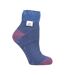 Ladies Non Slip Thermal Low Cut Slipper Bed Socks with Grips-1