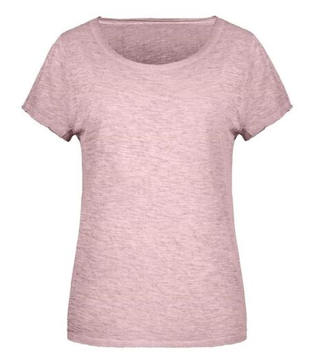 T-shirt bio - Femme - 8015 - rose pastel