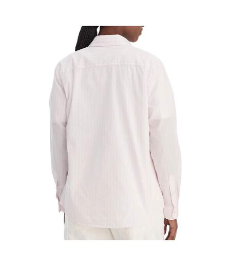 Chemise rose à rayures femme tommy hilfiger poplin