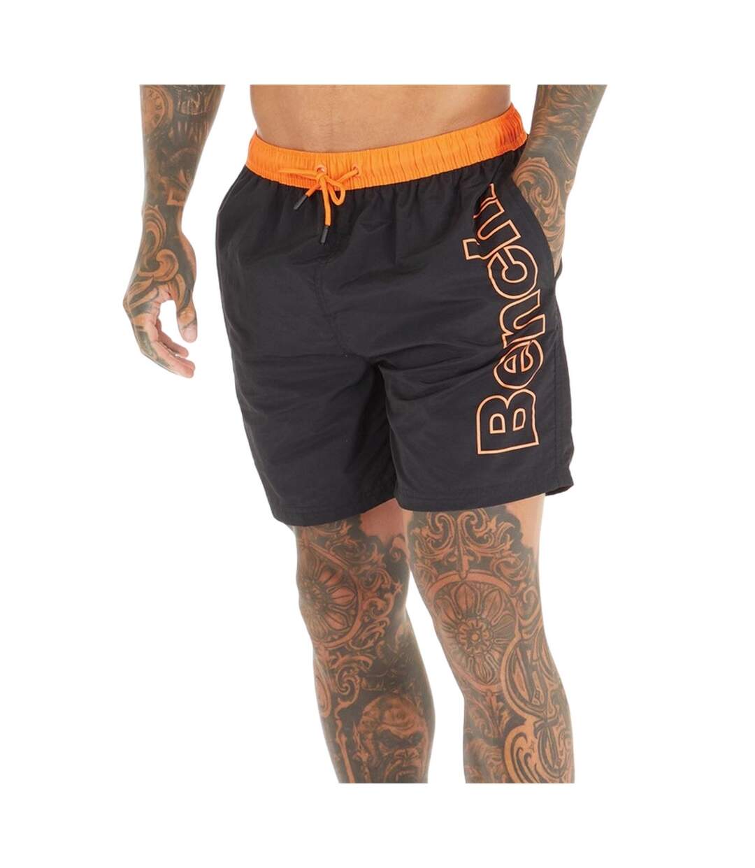 Mens belize swim shorts black Bench-1