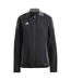 Veste De Survêtement Manches Longues Raglan Motif/style 3 Rayures Tiro Femme Noir Gris Foncé Adidas-2