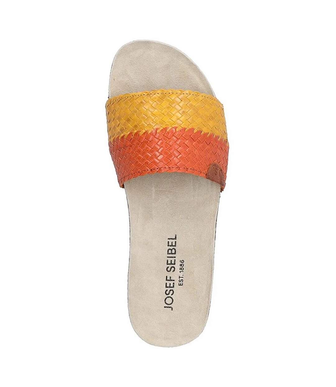 Sandales Mules Tonga Femme Jaune Orange Josef Seibel-3