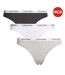 Pack Of 3  Womens/ladies Carousel Briefs  Grey Calvin Klein-1