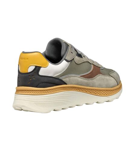 Baskets u spherica actif x1 homme vert de gris / marron Geox