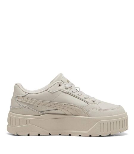 Womens/ladies Ii Jr Low Top Platform Trainers Silver Puma