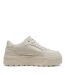 Womens/ladies Ii Jr Low Top Platform Trainers Silver Puma-4