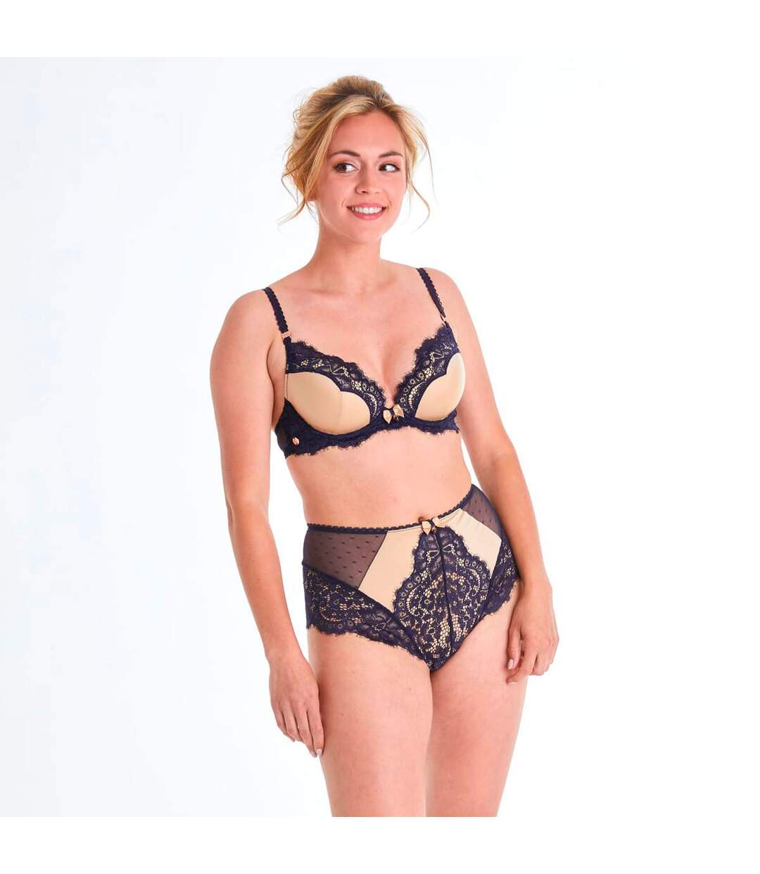 Soutien-gorge ampliforme bleu marine Prestige-2