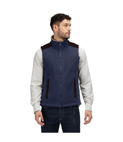 Regatta Mens Faversham Fleece Body Warmer (Navy) - UTRG6945