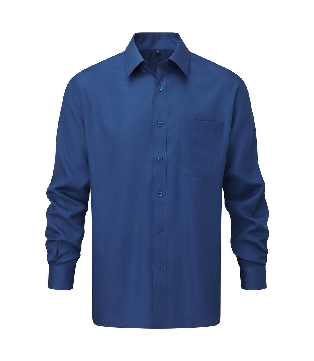 Chemise Manches Longues Homme Bleu Roi Vif Russell Collection-1