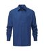 Chemise Manches Longues Homme Bleu Roi Vif Russell Collection-1