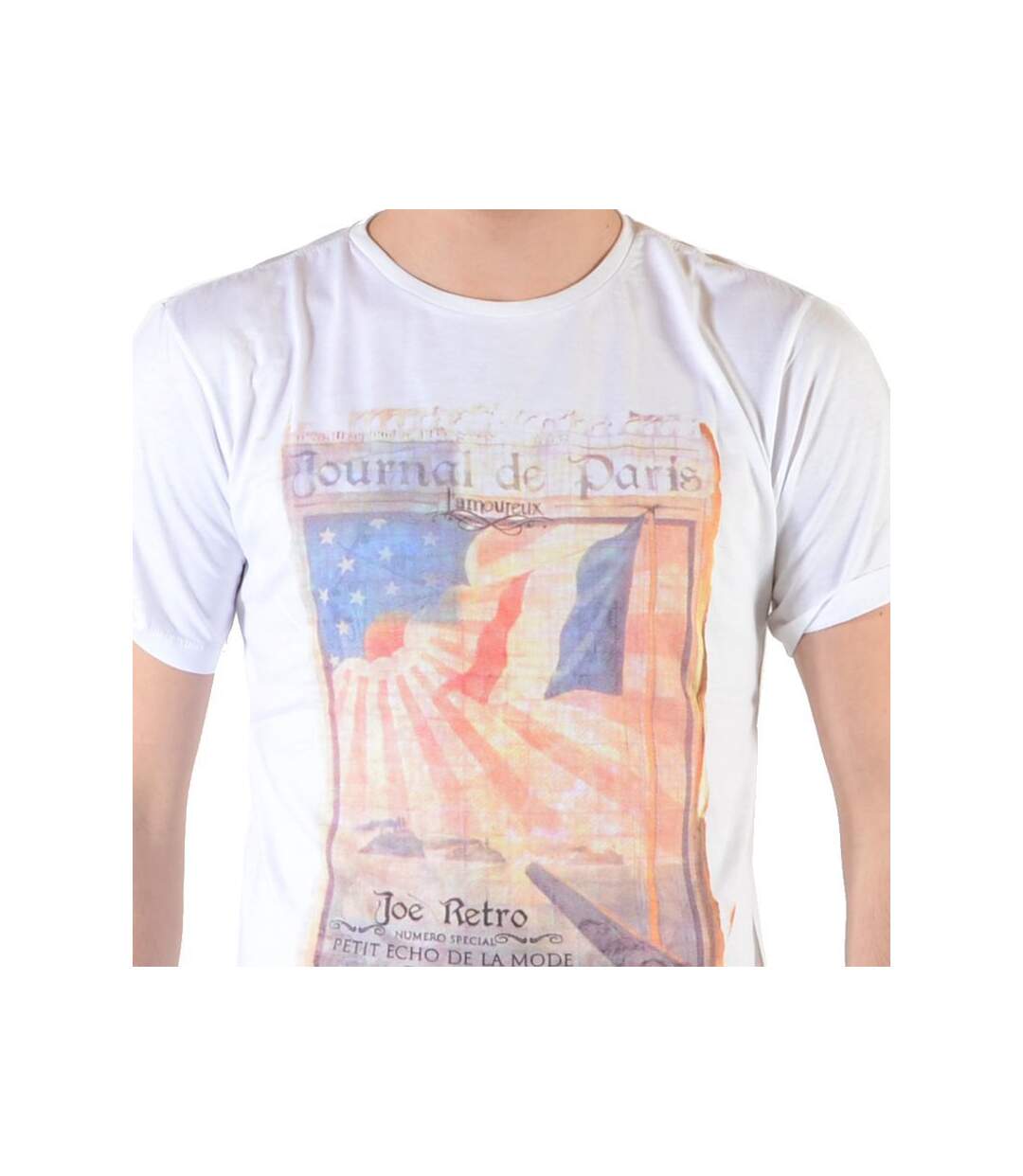 Tee Shirt Joe Retro Treet Blanc-4