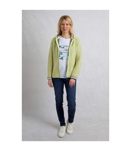 Womens/ladies chicoa macaroni full zip hoodie celery Weird Fish
