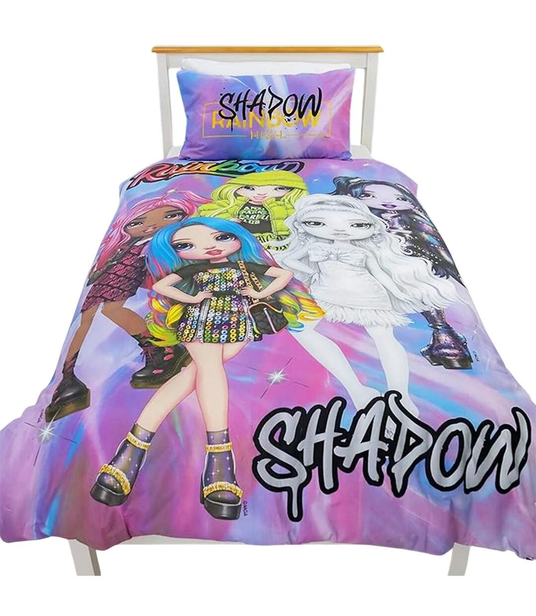 Shadow High Dolls Reversible Duvet Set Pink Multicoloured Rainbow High-4