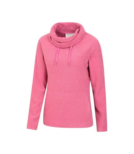 Mountain Warehouse Womens/Ladies Hebridean Cowl Neck Fleece Top (Dark Pink) - UTMW657