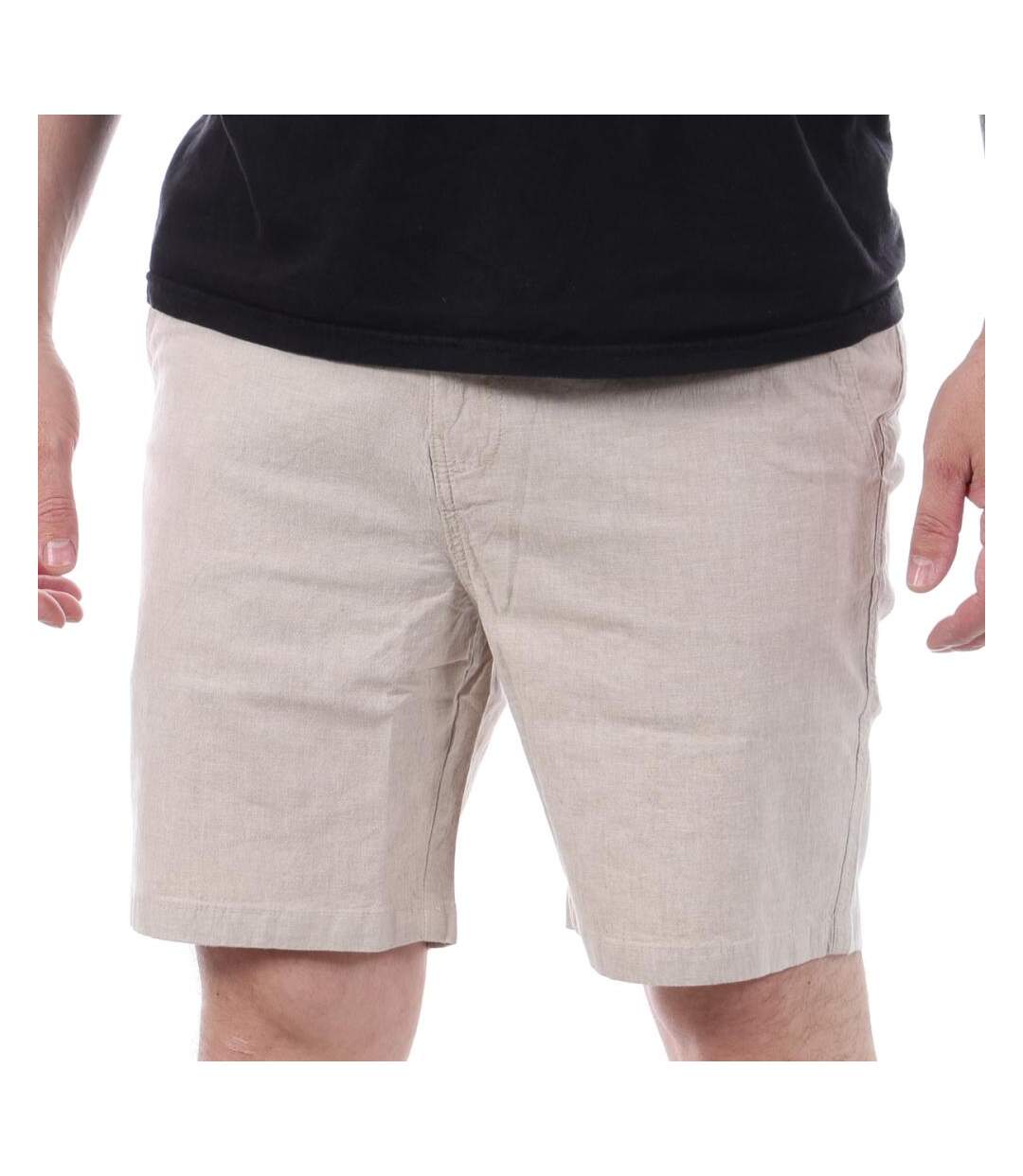 Short beige homme teddy smith linen - l-1