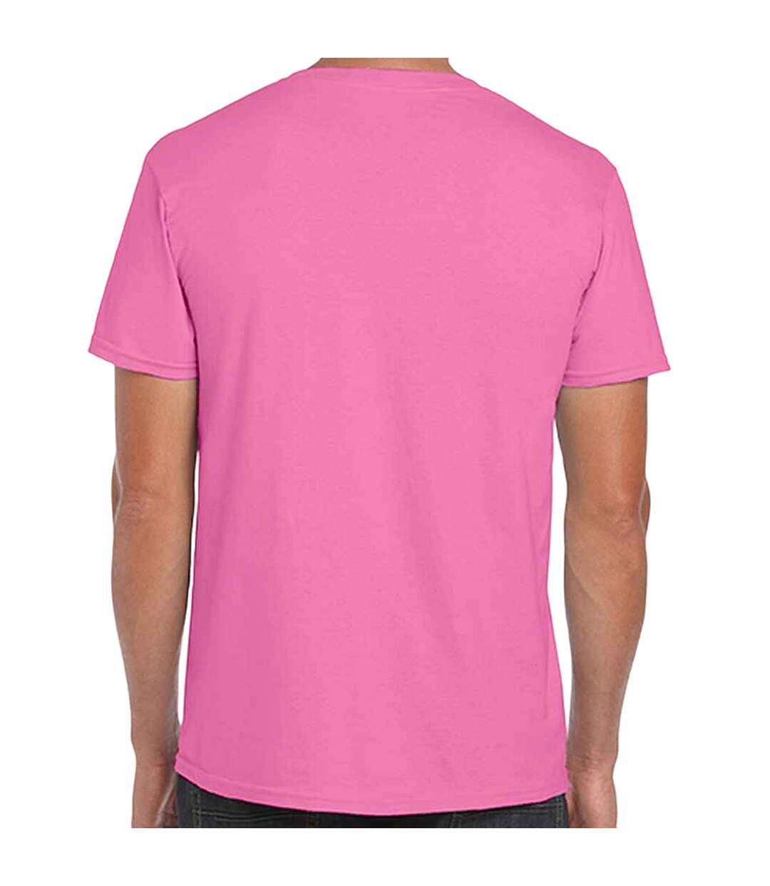 T-shirt manches courtes homme violet fuchsia Gildan