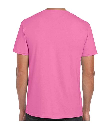 Mens short sleeve soft-style t-shirt azalea Gildan