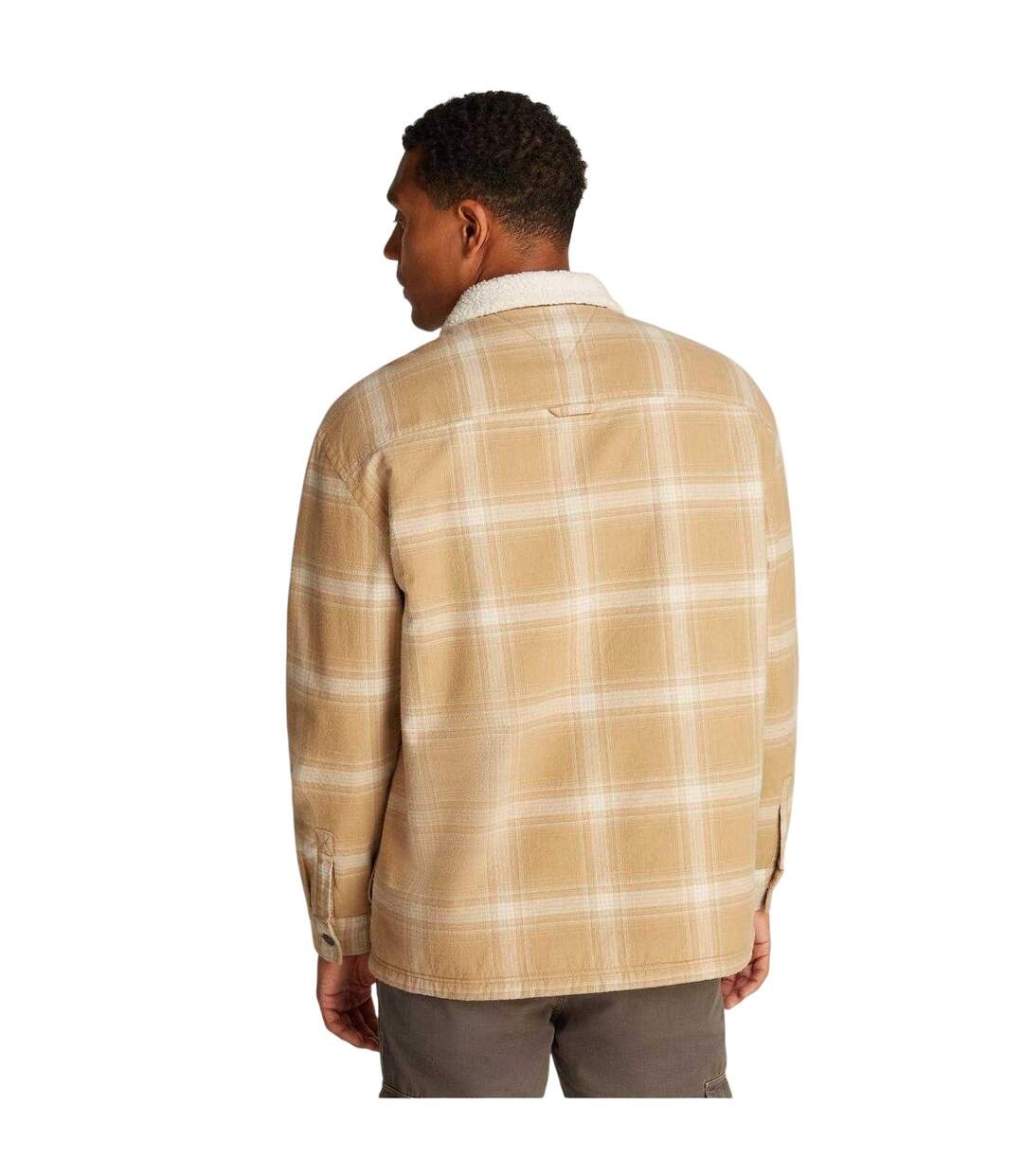 Mens Shirt Jacket Tan Tommy Jeans-3