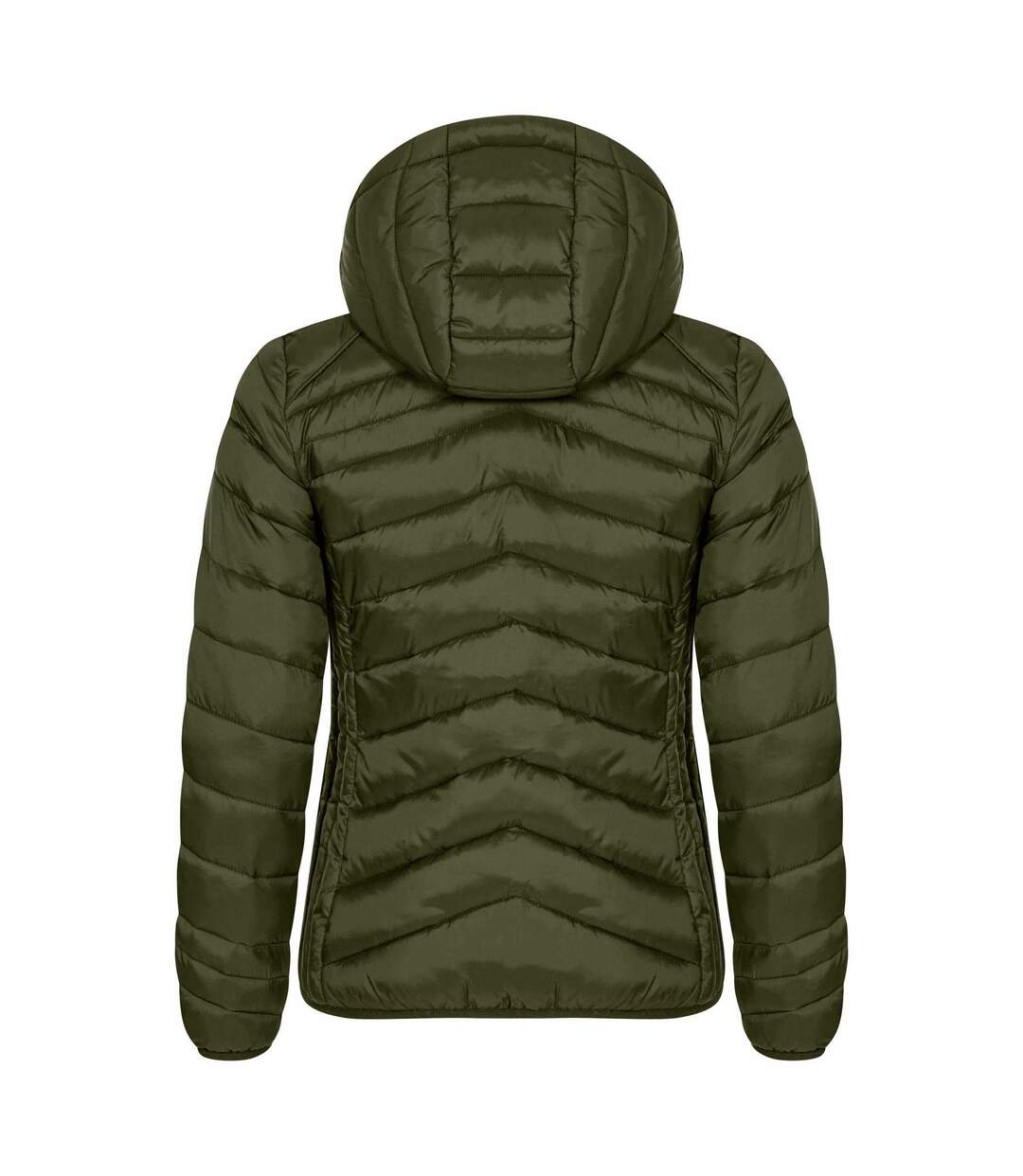 Veste Matelassée Idaho Femme Vert Kaki Clique-2
