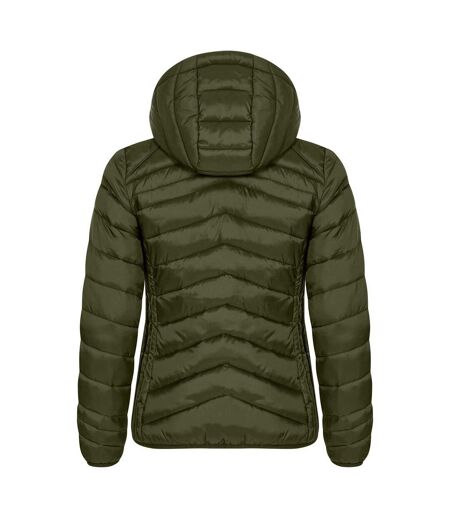 Veste Matelassée Idaho Femme Vert Kaki Clique