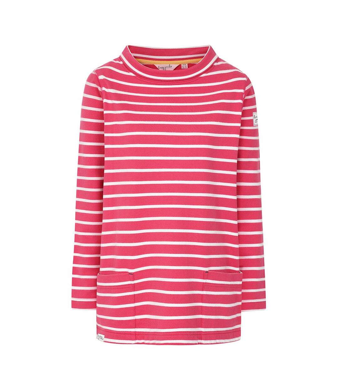 Sweat Motif/style Rayé Femme Pourpre Lazy Jacks-1
