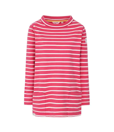 Sweat Motif/style Rayé Femme Pourpre Lazy Jacks