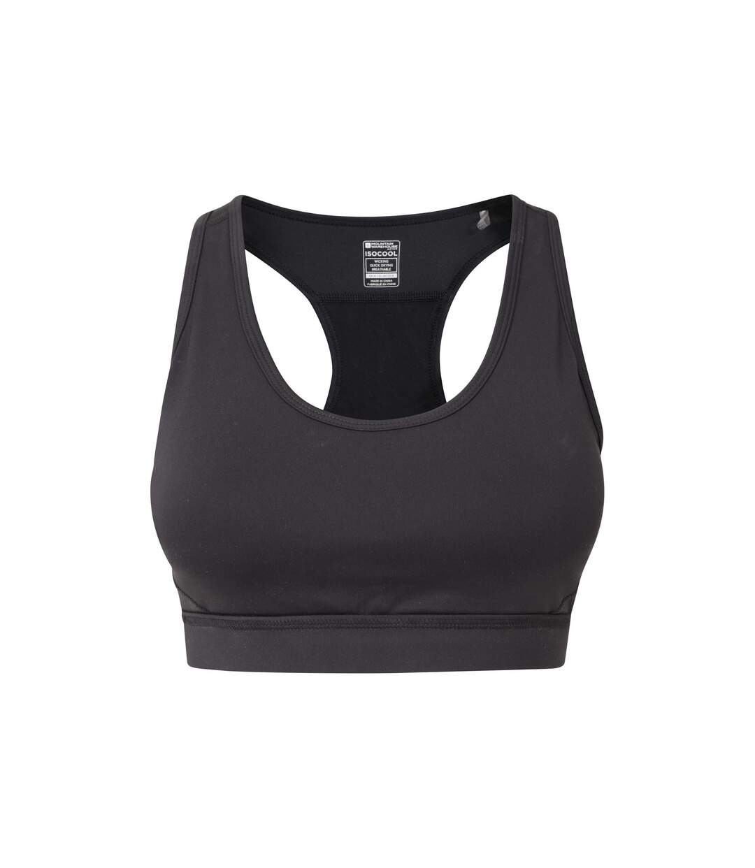 Brassière de sport motion femme noir vif Mountain Warehouse