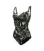 Womens/ladies Sakari Tropical Tummy Control One Piece Swimsuit Dark Tropical Regatta-4