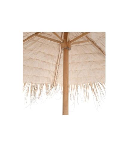 Parasol en Bois Paille 270cm Naturel