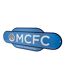 Manchester City FC Retro Hanging Sign (Sky Blue/White) (One Size)
