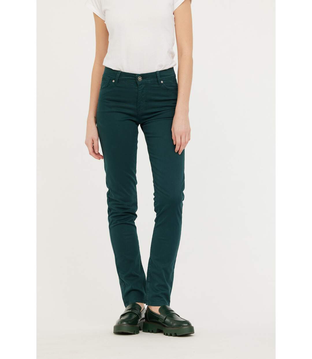 Pantalon coton slim JANA-1