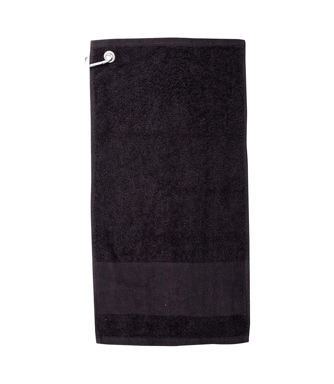 Printable Border Golf Towel One Size Black Towel City-1