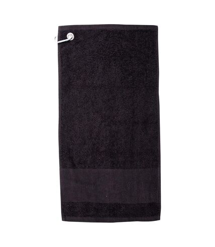 Serviette de golf taille unique noir Towel City