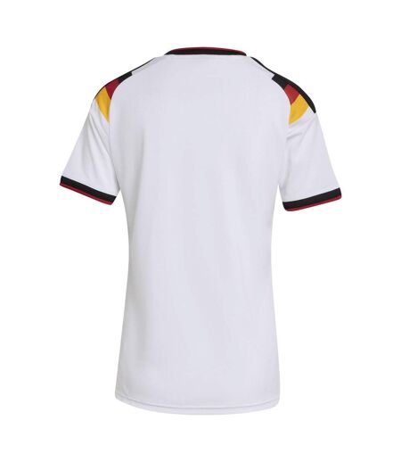 Womens/ladies World Cup Germany Short-sleeved Home Shirt White Black Adidas