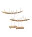 Statuette Déco en Bois Personnage sur Banc 47cm Naturel-2