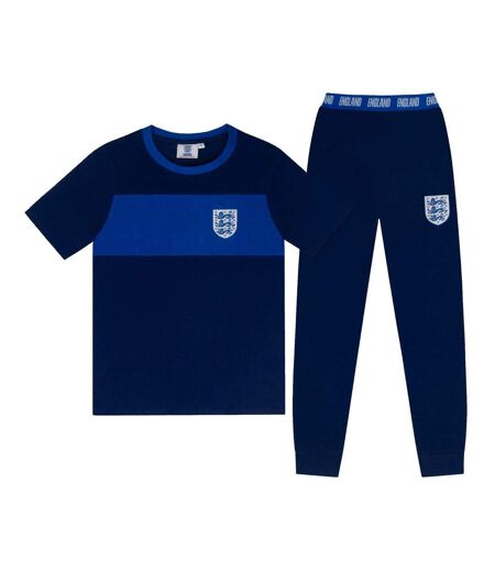 Ensemble De Pyjama Long Premium Homme Bleu Marine England